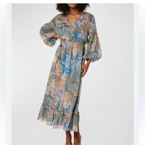 Misa Los Angeles Multicolor Floral Maxi Dress